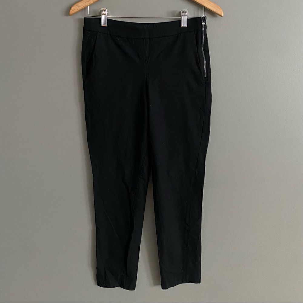 Kit and Ace Black Ankle Cropped Trousers – Women’s Size 4 – Side Zip Work Pants